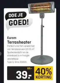 Hubo Eurom Terrasheater aanbieding