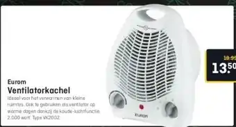 Hubo Eurom Ventilatorkachel aanbieding