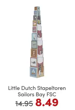 Baby & Tiener Little Dutch Stapeltoren Sailors Bay FSC aanbieding