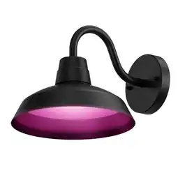 Bol.com Calex Smart Outdoor LED Buitenlamp - Slimme Wandlamp Klassiek - RGB en Warm Wit Licht - 4W - Zwart aanbieding