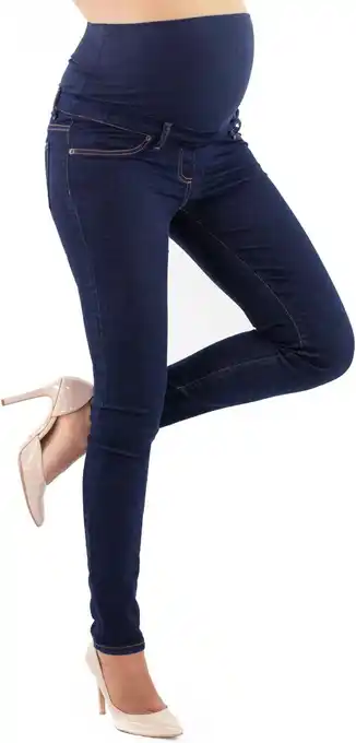 Amazon Milano - Zwangerschapsjeans Dames Skinny Fit Jeggings, Met Band Voor de hele Zwangerschap aanbieding