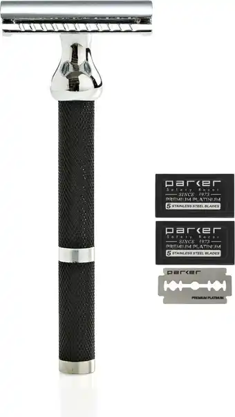 Bol.com Parker 71R Double Edge Safety Razor Gesloten Kam incl. 10 Parker Mesjes aanbieding