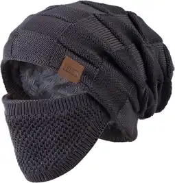 Amazon REDESS Beanie Hoed voor Mannen en Vrouwen Winter Warme Beanies Breien Slouchy Dikke Schedel Cap aanbieding