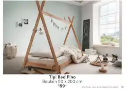 Baby & Tiener Tipi Bed Pino Beuken 90 x 200 cm aanbieding