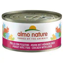 Zooplus 20 + 4 Gratis! Almo Nature 24 x 70 g natvoer - Kip & Lever (24 x 70g) aanbieding