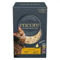 Zooplus 5x 50g Encore Cat Zakjes in Kippenbouillon selectie (3 soorten) Nat kattenvoer aanbieding