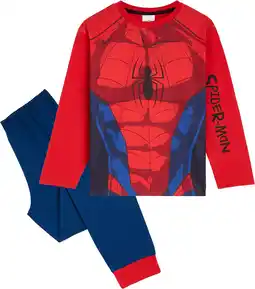 Amazon Marvel Spiderman Pyjamaset voor jongens, comfortabele en ademende nachtkleding aanbieding