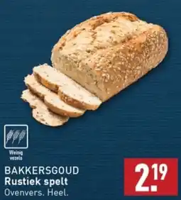 ALDI BAKKERSGOUD Rustiek spelt aanbieding