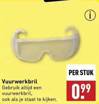 ALDI Vuurwerkbril aanbieding