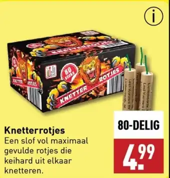 ALDI Knetterrotjes aanbieding