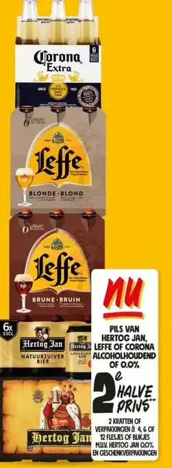 Jumbo PILS VAN HERTOG JAN, LEFFE OF CORONA BIER aanbieding