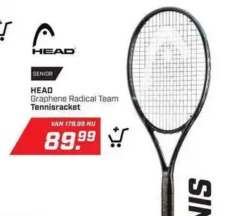 Daka Sport Head graphene radical team tennisracket aanbieding