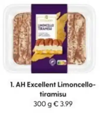 Albert Heijn AH Excellent Limoncello-tiramisu aanbieding