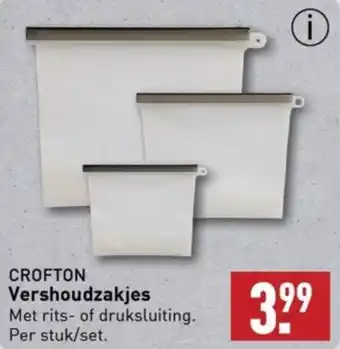 ALDI CROFTON Vershoudzakjes aanbieding