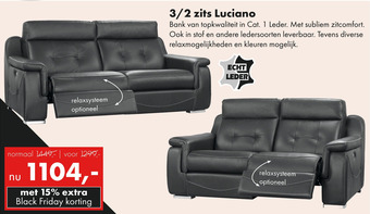 Woonsquare 3/2 zits Luciano aanbieding