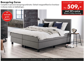 Woonsquare Boxspring Corso aanbieding