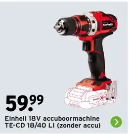 GAMMA Einhell accuboormachine aanbieding