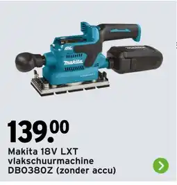 GAMMA Makita lxt vlakschuurmachine aanbieding