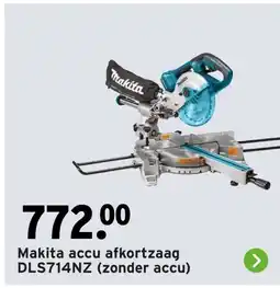 GAMMA Makita accu afkortzaag aanbieding