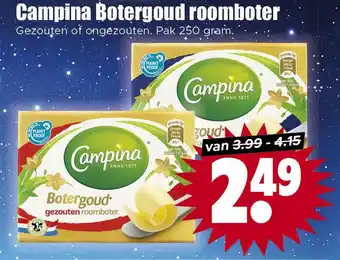 Dirk Campina Botergoud roomboter aanbieding