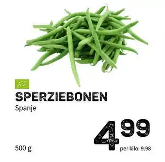 Ekoplaza Sperziebonen 500g aanbieding