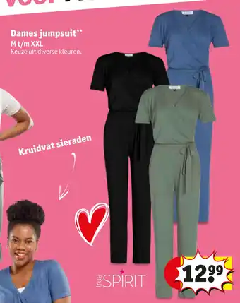 Kruidvat True Spirit Dames jumpsuit S-XXL aanbieding