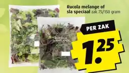 Boni Rucola melange of sla speciaal zak 75/150 gram aanbieding