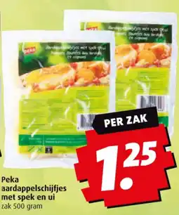 Boni Peka aardappelschijfjes met spek en ui aanbieding