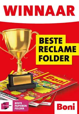 Boni BESTE RECLAME FOLDER aanbieding