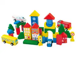 Lidl Playtive Houten bouwstenen aanbieding