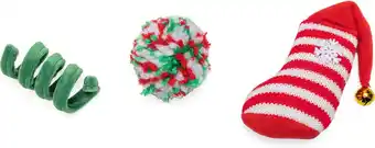 Intratuin Beeztees kattenspeeltje kerstfun divers 3 stuks aanbieding