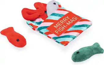 Intratuin Beeztees kattenspeeltje kerstcadeau 15 x 10 x 1,5 cm aanbieding