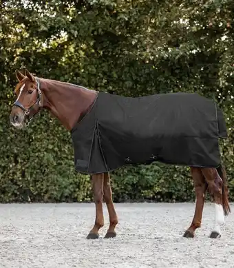 Welkoop Waldhausen Nordic Fleece - Winterdeken - Paardendeken - Zwart aanbieding