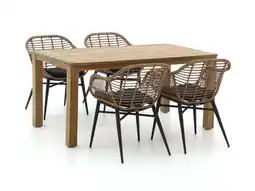 Kees Smit Intenso Azora/ROUGH-S 160cm dining tuinset 5-delig aanbieding