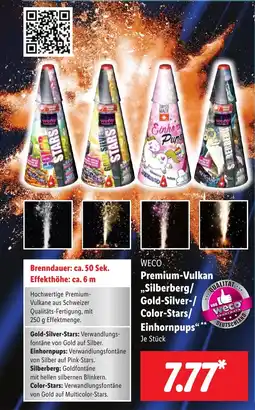 Lidl Weco premium vulkan silberberg gold silver color stars einhornpups aanbieding