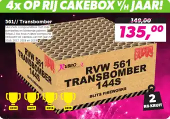 Bunte Vuurwerk 561 Transbomber aanbieding