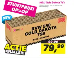 Bunte Vuurwerk 550 Gold Dakota 75s aanbieding