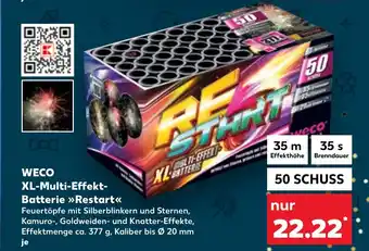 Kaufland DE Weco XL multi effekt batterie restart aanbieding