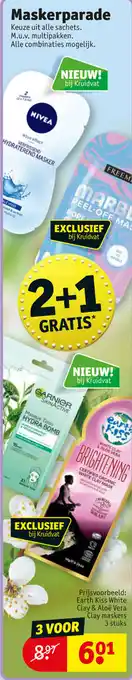 Kruidvat Maskerparade 3st aanbieding