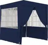 Bol.com vidaXL - Partytent - met - zijwanden - professioneel - 90 - g/m² - 2x2 - m - blauw aanbieding