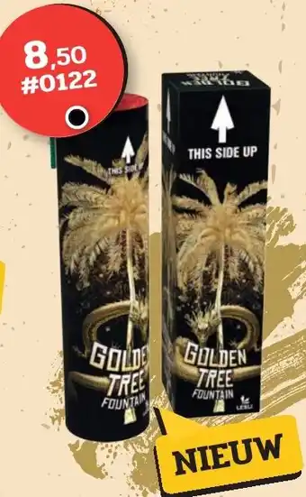 Harings Vuurwerk Golden tree fountain aanbieding