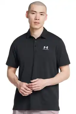 Wehkamp Under Armour sportpolo Icon zwart/wit aanbieding