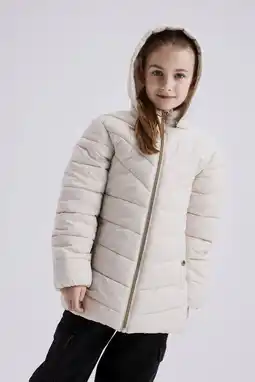 Wehkamp NAME IT KIDS gewatteerde winterjas NKFMONAY offwhite aanbieding