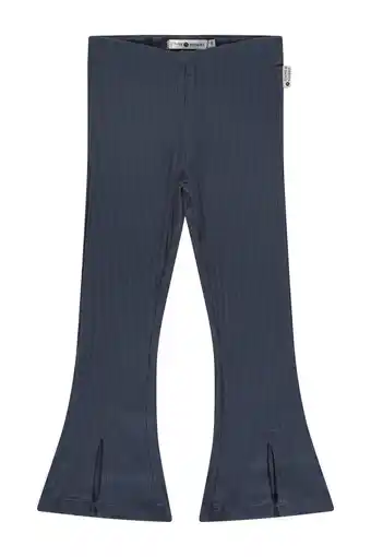 Wehkamp Stains&Stories flared broek donkerblauw aanbieding