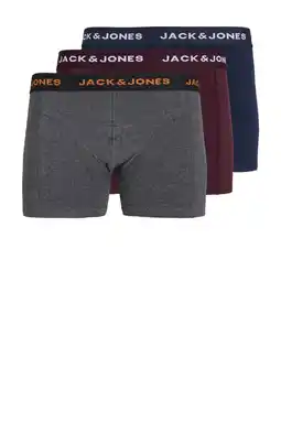 Wehkamp JACK & JONES JUNIOR boxershort JACBLACK FRIDAY - set van 3 grijs melange/bordeaux/blauw aanbieding