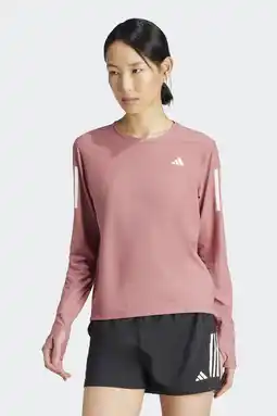 Wehkamp adidas Performance hardloopshirt roze aanbieding