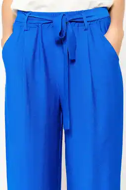 Wehkamp LOLALIZA high waist wide leg broek blauw aanbieding