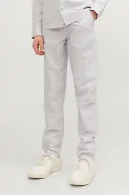 Wehkamp JACK & JONES JUNIOR broek JPSTKANE JJSUMMER lichtgrijs aanbieding