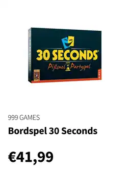 Nijhof Bordspel 30 Seconds aanbieding