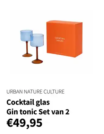 Nijhof Cocktail glas Gin tonic Set van 2 aanbieding